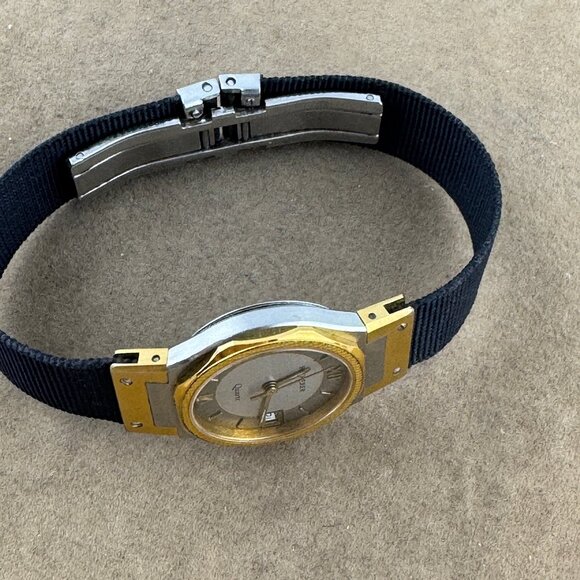 Vintage 1990's Bucherer Ladies 2 Tone Gold and Silver Dress Quartz Watch - Picture 9 of 11